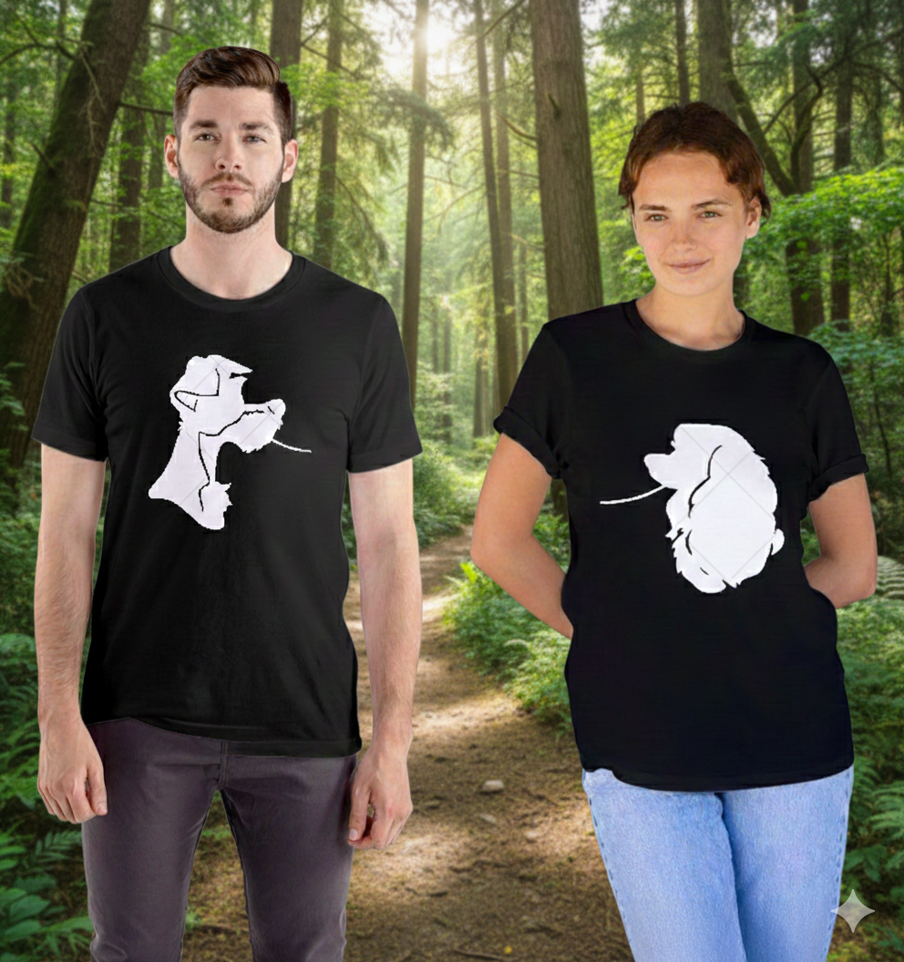 Pack 2 Polera SAN VALENTÍN La Dama y el Vagabundo UNISEX 100% Algodón