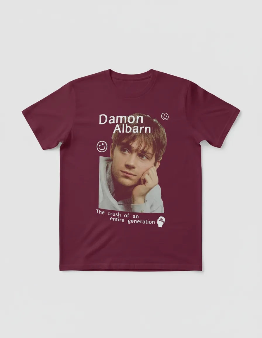 Polera Unisex Damon Albarn / Vocal Blur Britpop 100% Algodón