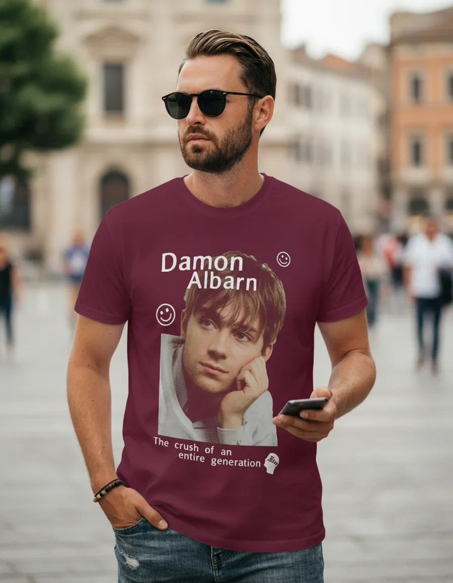 Polera Unisex Damon Albarn / Vocal Blur Britpop 100% Algodón