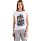 LIQUIDACIÓN Polera MUJER Rocket Raccoon Guardianes de la galaxia 100% POLIESTER