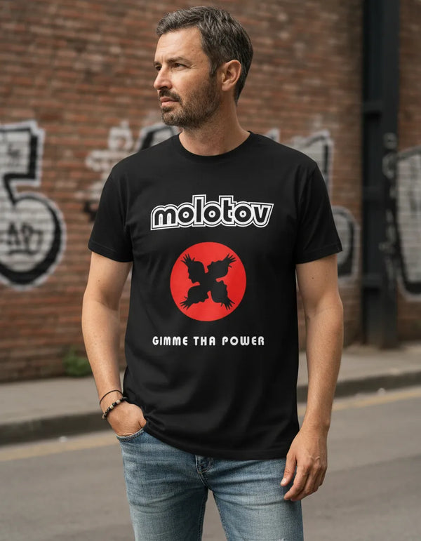 Polera Unisex Molotov / GIMME THA POWER 100% Algodón