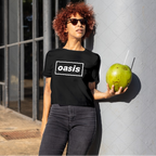 Polera MUJER OASIS Liam y Noel Gallagher BACK live 25' (100% algodón)