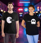Pack 2 Polera SAN VALENTÍN Pacman Y Fantasma UNISEX 100% Algodón