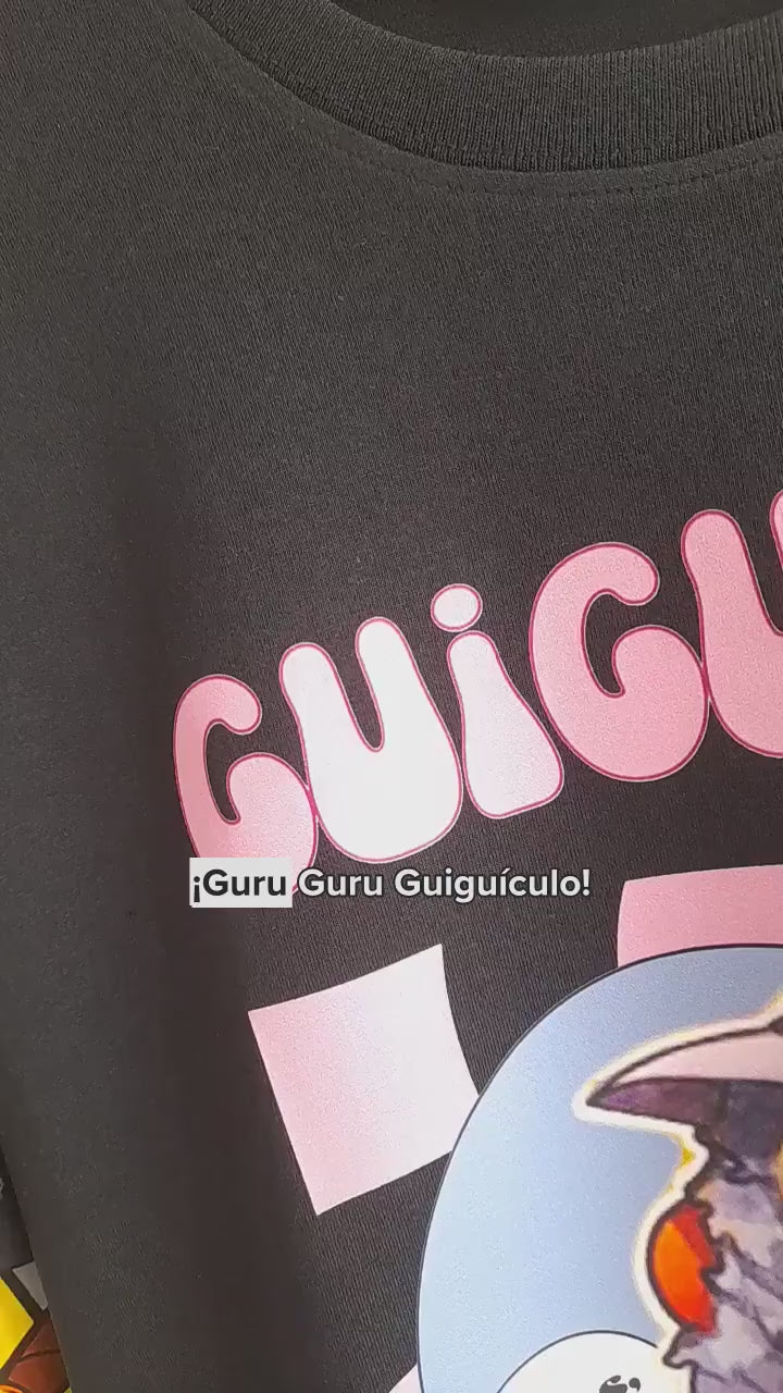 Polera GURU GURU GUIGUICULO / Profesor Rosa Clásico Chileno (100% algodón)