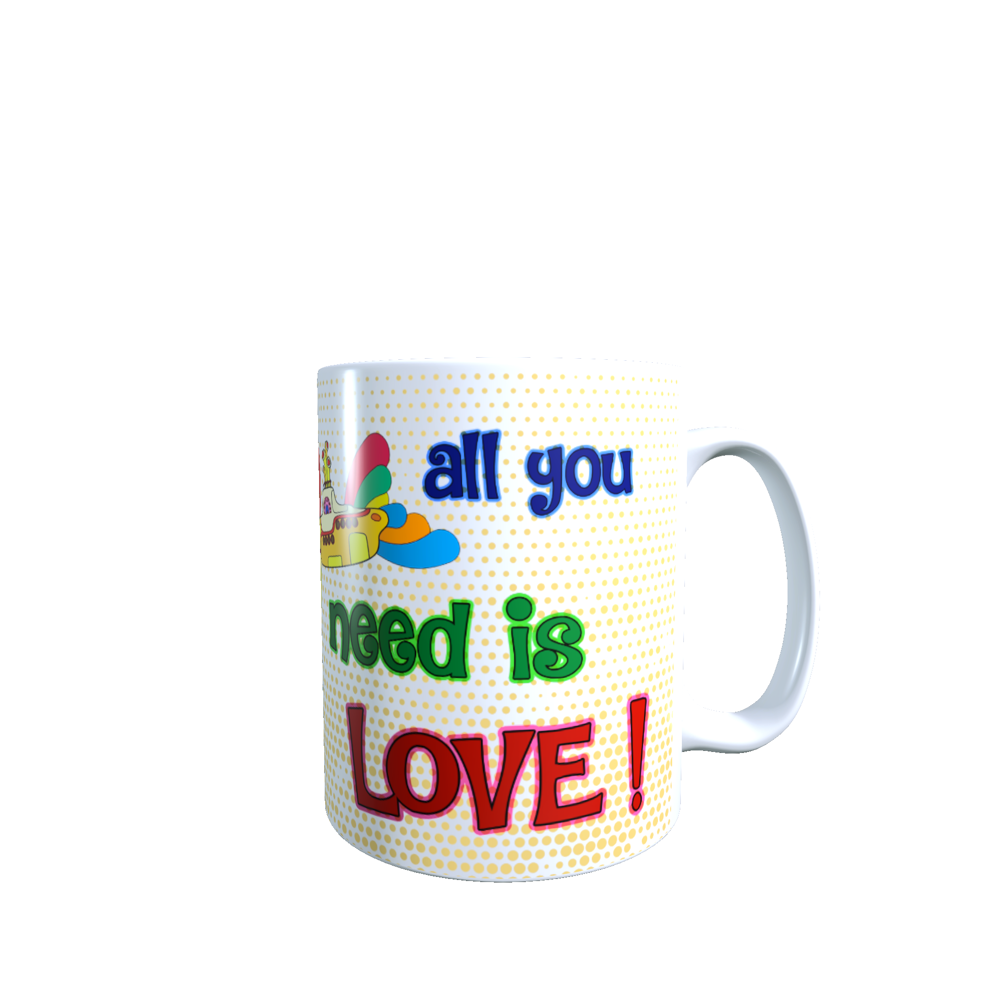 Taza - Tazón The Beatles - All You Need is Love