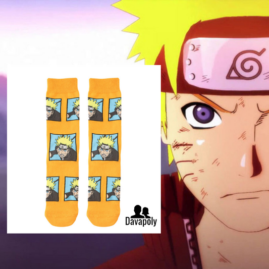 Naruto (CUADRO CARAS) - Calcetines Largos