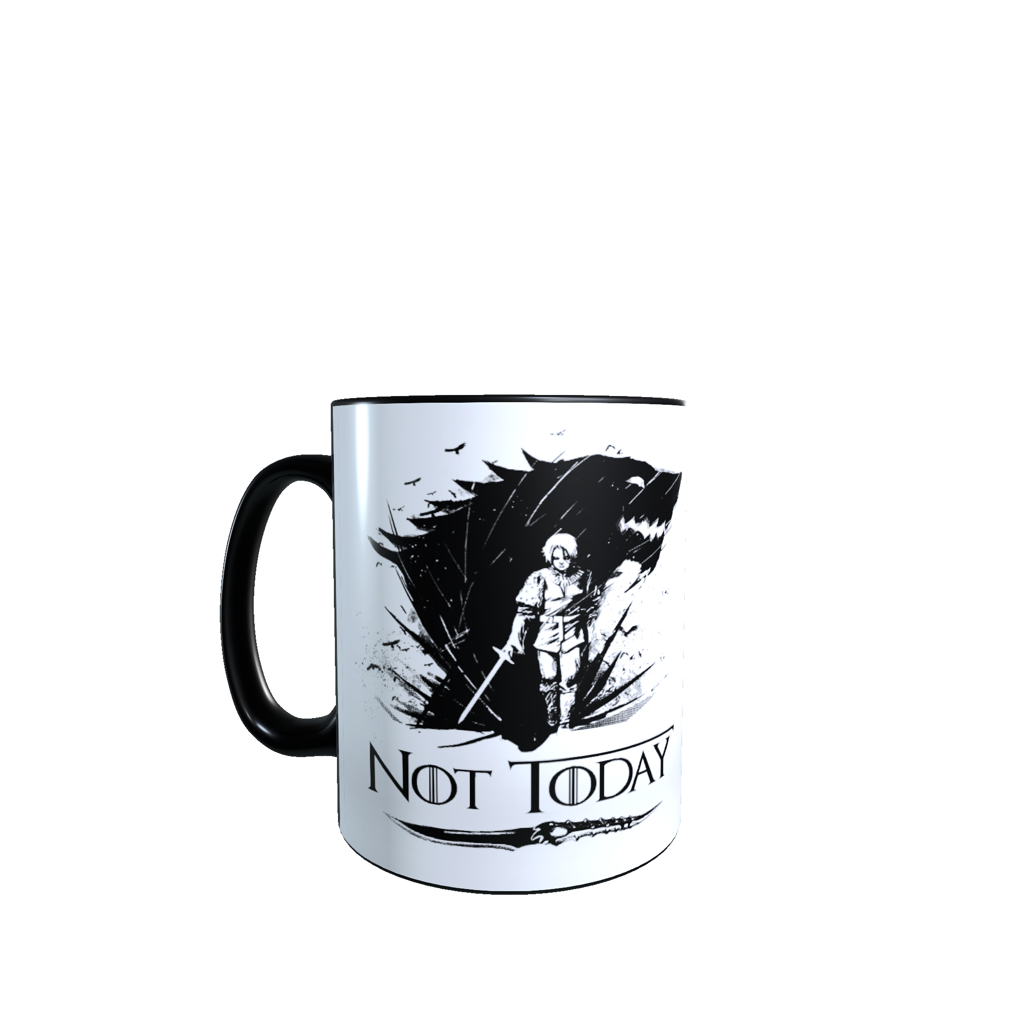 Taza - Tazón MAGICO Cambia Color - Game Of thrones / Arya Stark - Not Today