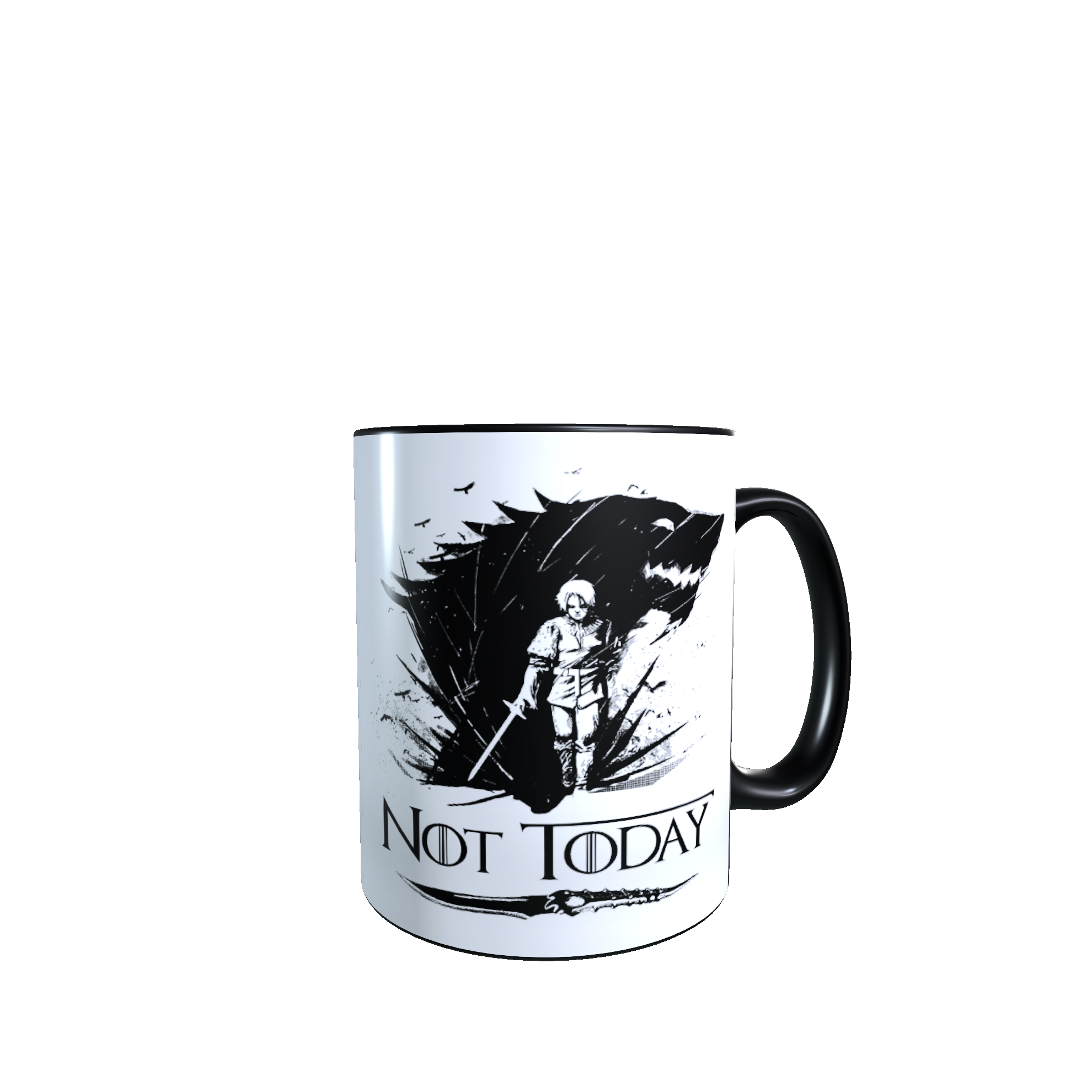 Taza - Tazón MAGICO Cambia Color - Game Of thrones / Arya Stark - Not Today