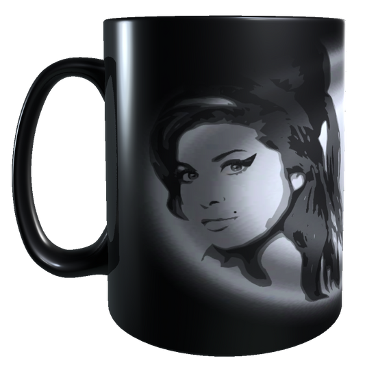 Taza - Tazón MAGICO Cambia Color - Amy Winehouse (gris)