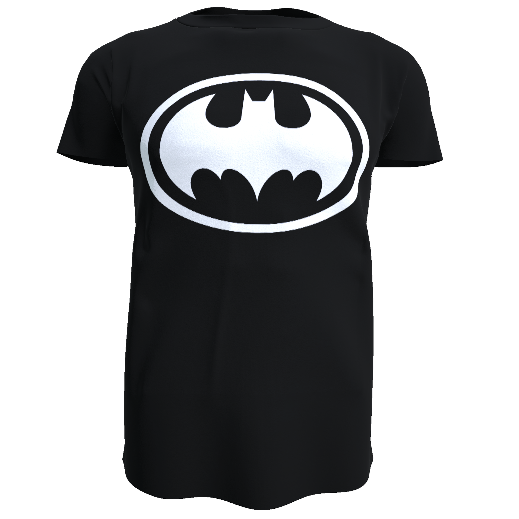 Polera Batman / Escudo Blanco (100% Algodón)