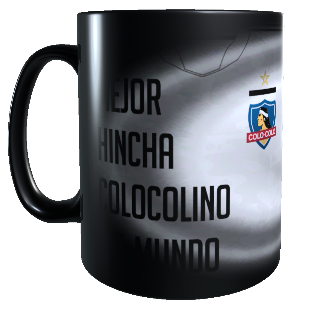 Taza MAGICA Cambia Color / Personalizado con Apellido y Numero, Diseño Colo Colo