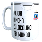 Taza Personalizado con Apellido y Numero, Diseño Colo Colo
