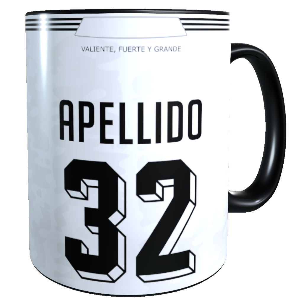Taza MAGICA Cambia Color / Personalizado con Apellido y Numero, Diseño Colo Colo