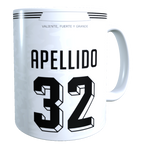 Taza Personalizado con Apellido y Numero, Diseño Colo Colo