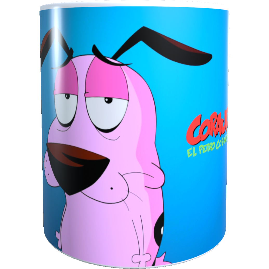 TAza - Tazón Coraje El Perro Cobarde (AZUL)