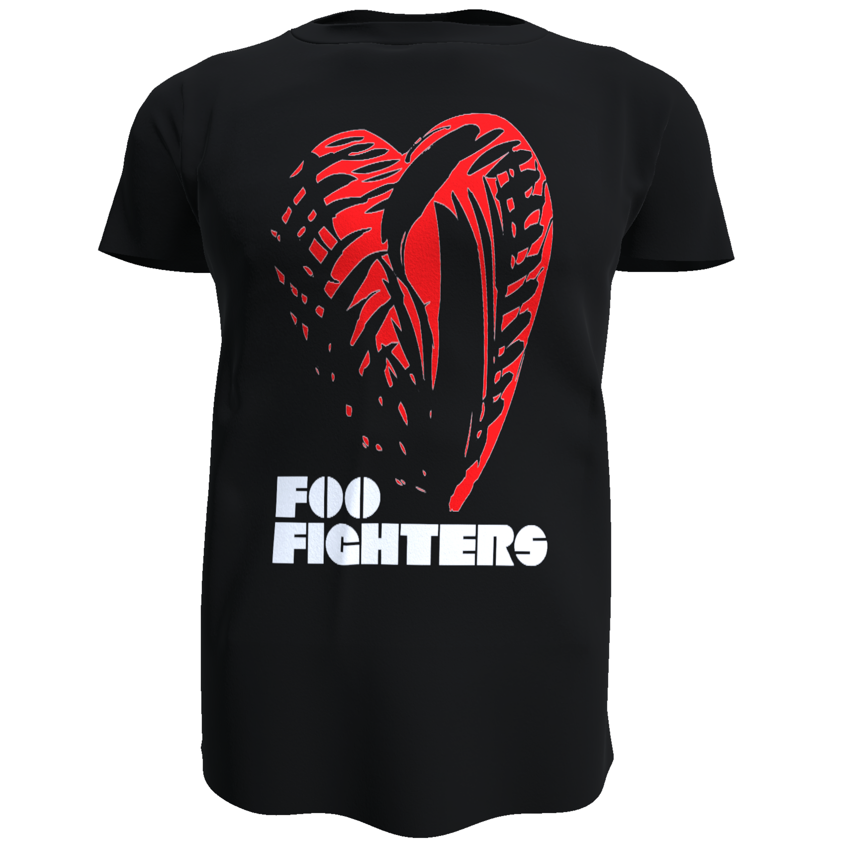 Polera Foo Fighters - Corazón Rojo (100% Algodón)