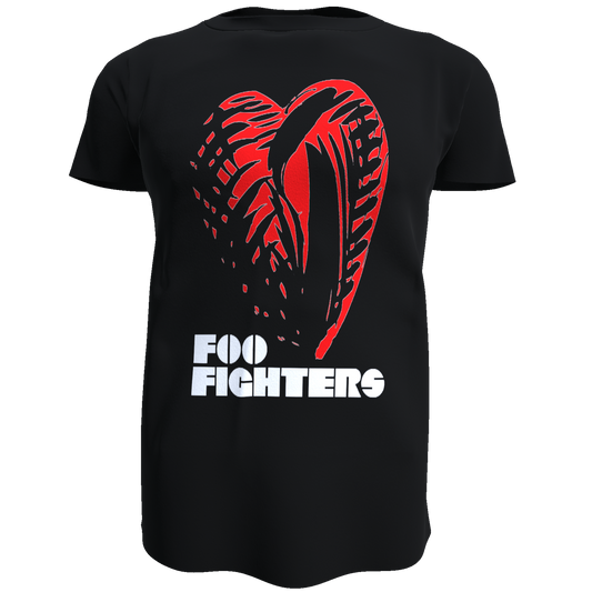 Polera Foo Fighters - Corazón Rojo (100% Algodón)