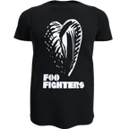 Polera Foo Fighters - Corazón Blanco (100% Algodón)