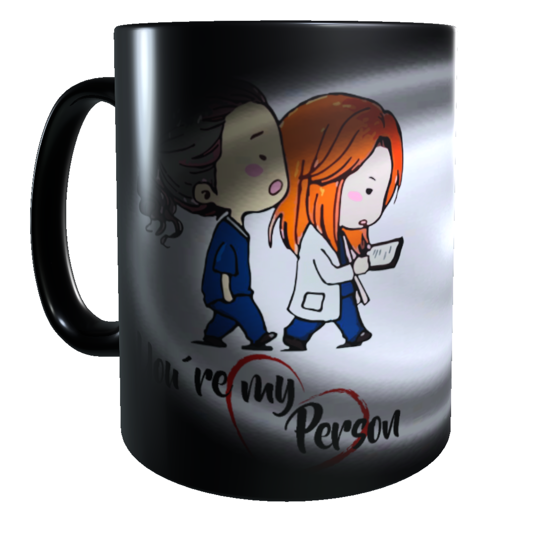 Taza - Tazón MAGICO Cambia Color -  Grey's Anatomy (You're my Person)