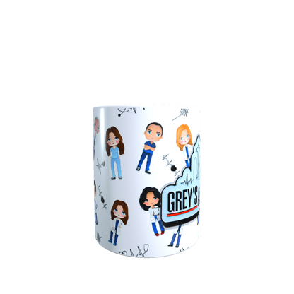 Taza - tazón Grey's Anatomy (FONDO DOCTORES)