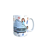 Taza - tazón Grey's Anatomy (FONDO DOCTORES)