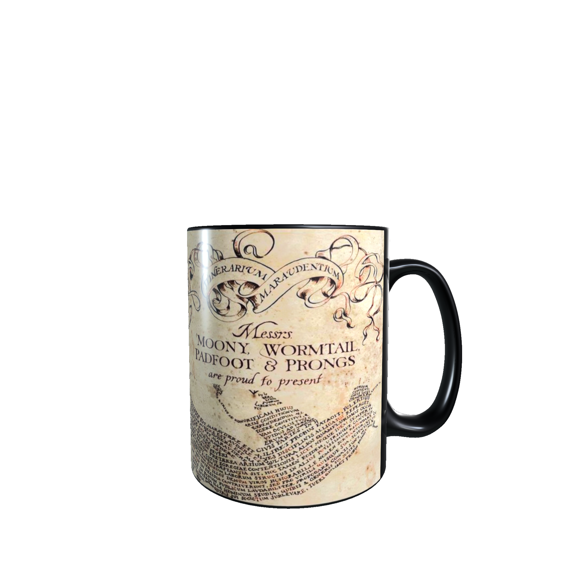 Taza - Tazón MAGICO Cambia Color -  Mapa del Merodeador (Harry Potter)