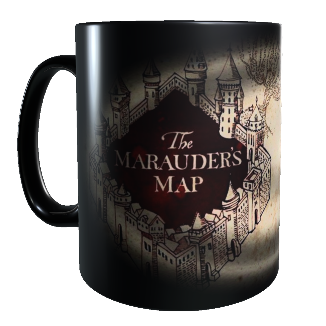 Taza - Tazón MAGICO Cambia Color -  Mapa del Merodeador (Harry Potter)