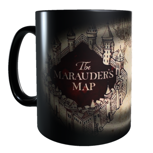 Taza - Tazón MAGICO Cambia Color -  Mapa del Merodeador (Harry Potter)