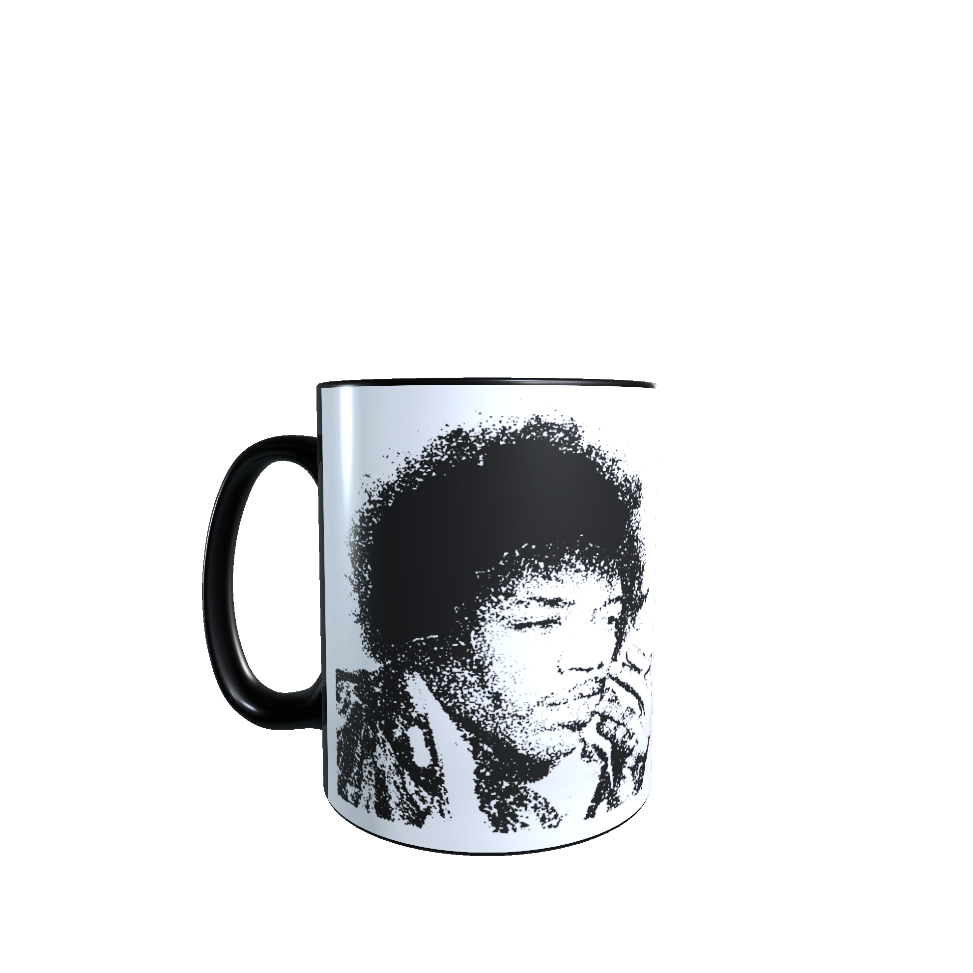 Taza - Tazón MAGICO Cambia Color - Jimi Hendrix (negro)