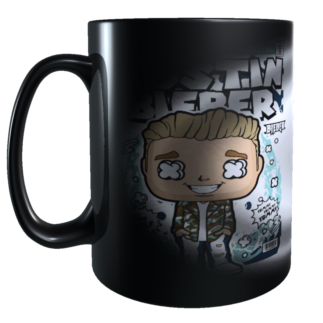 Taza - Tazón MAGICO Cambia Color -  Justin Bieber