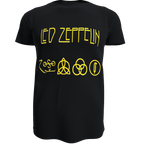 Polera Led Zeppelin (100% Algodón) Negro