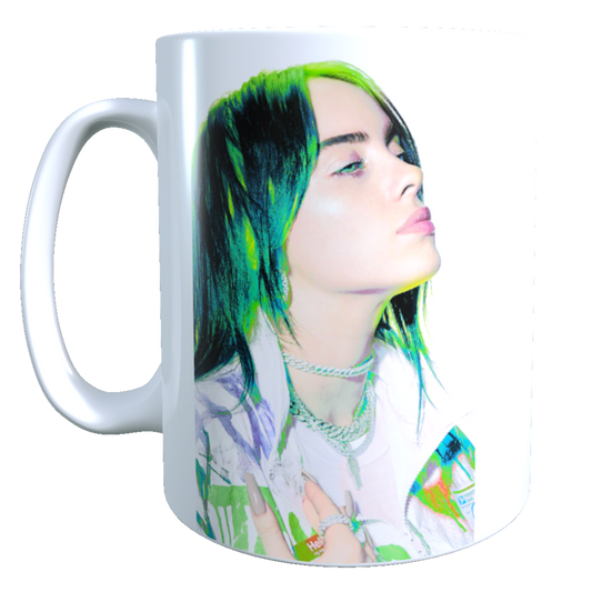 Taza  - Tazón Billie Eilish - Lovely (Con codigo Spotify)