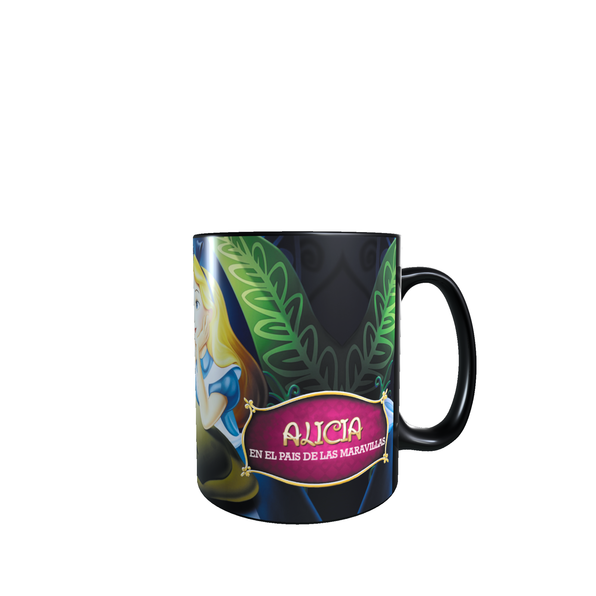 Taza - Tazón MAGICO Cambia Color -  Alicia en el Pais de las Maravillas