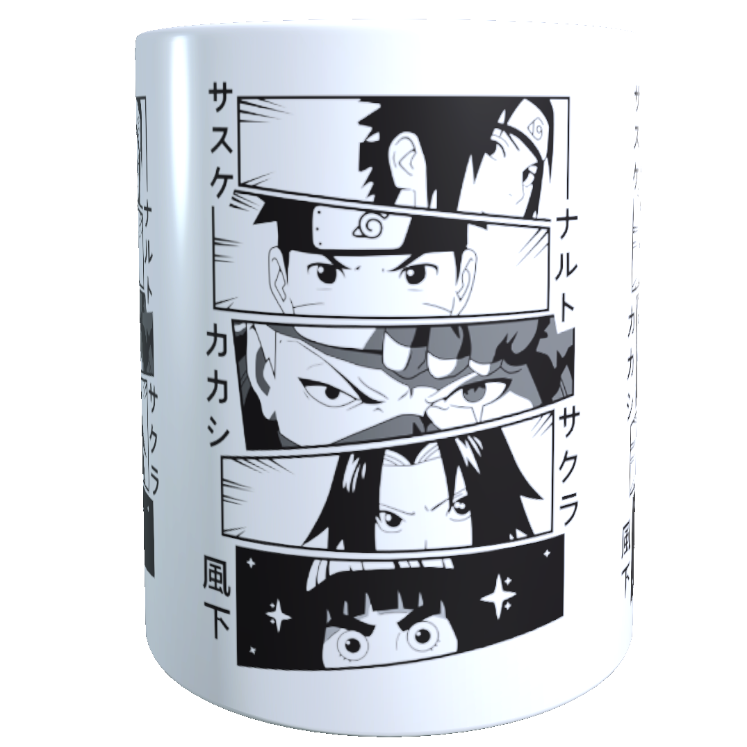 Taza - Tazón Naruto (Blanco y Negro)