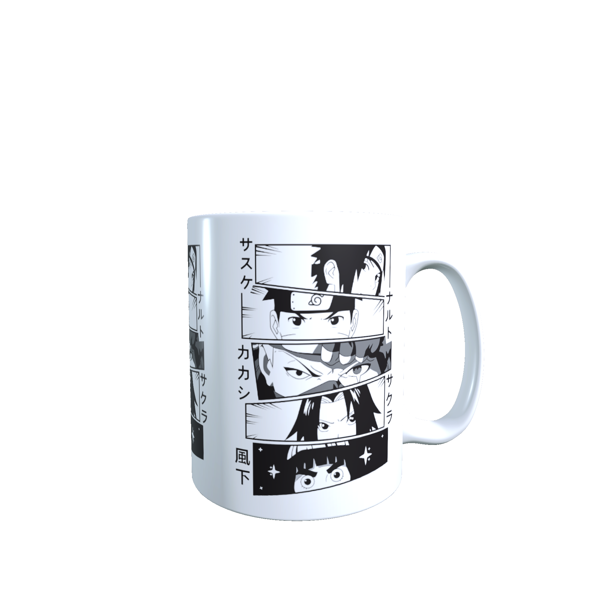 Taza - Tazón Naruto (Blanco y Negro)