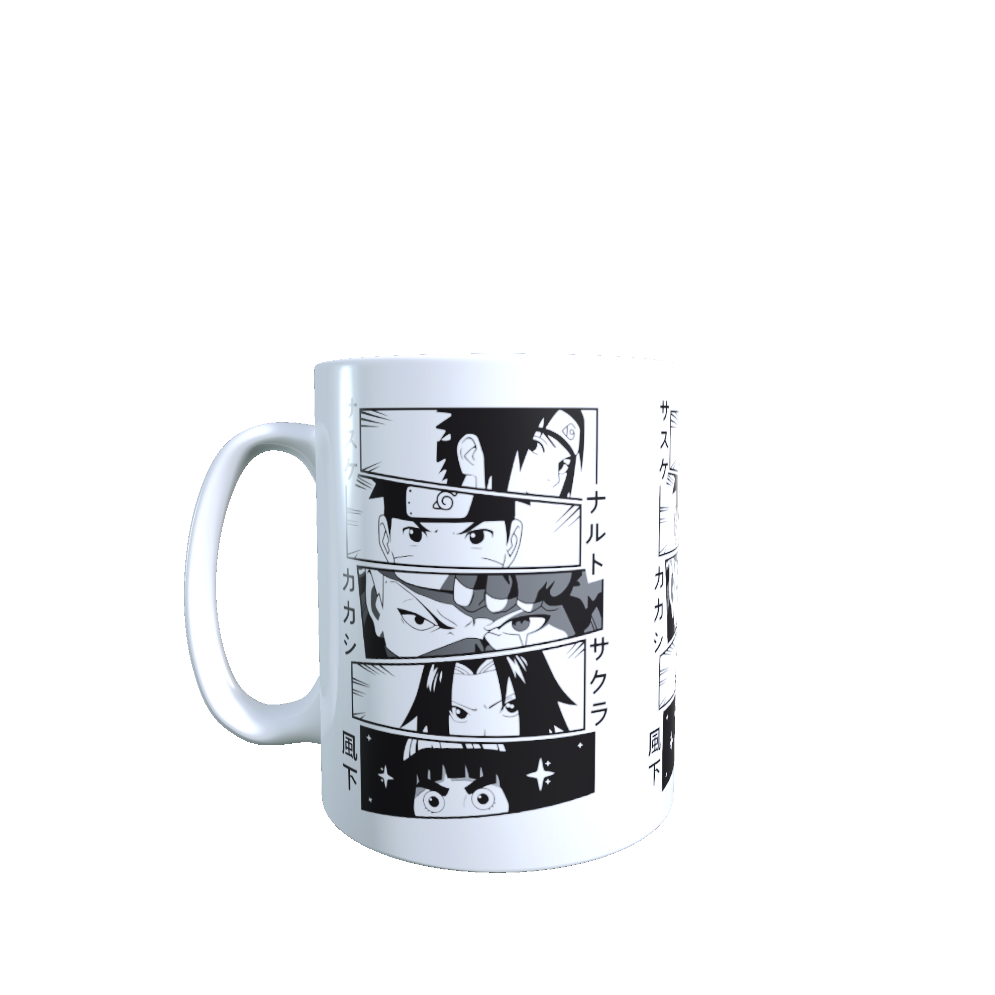 Taza - Tazón Naruto (Blanco y Negro)