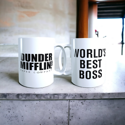 Taza - Tazón The Office / World's Best Boss - Dunder Mifflin