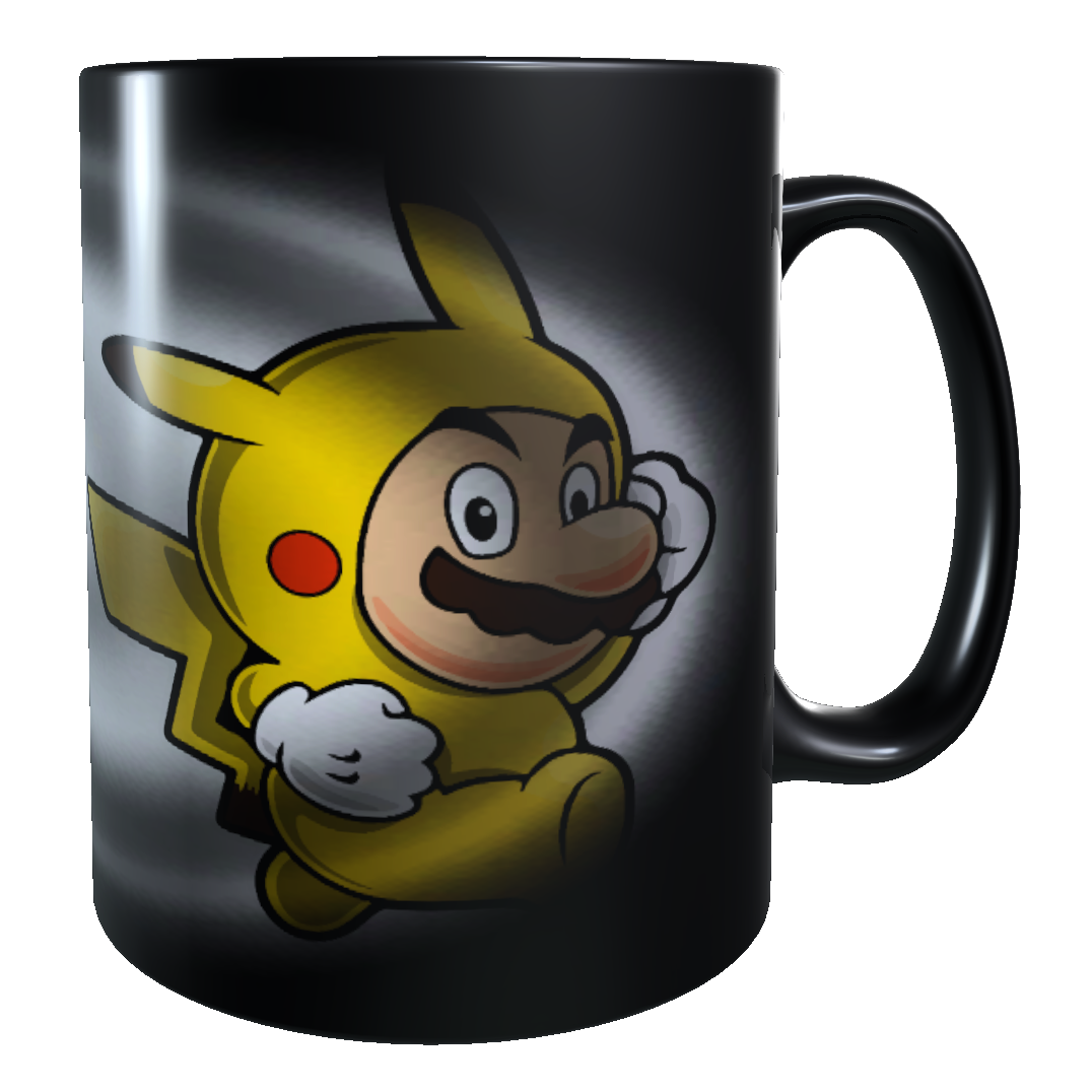 Taza - Tazón MAGICO Cambia Color - Super Mario - Pikachu