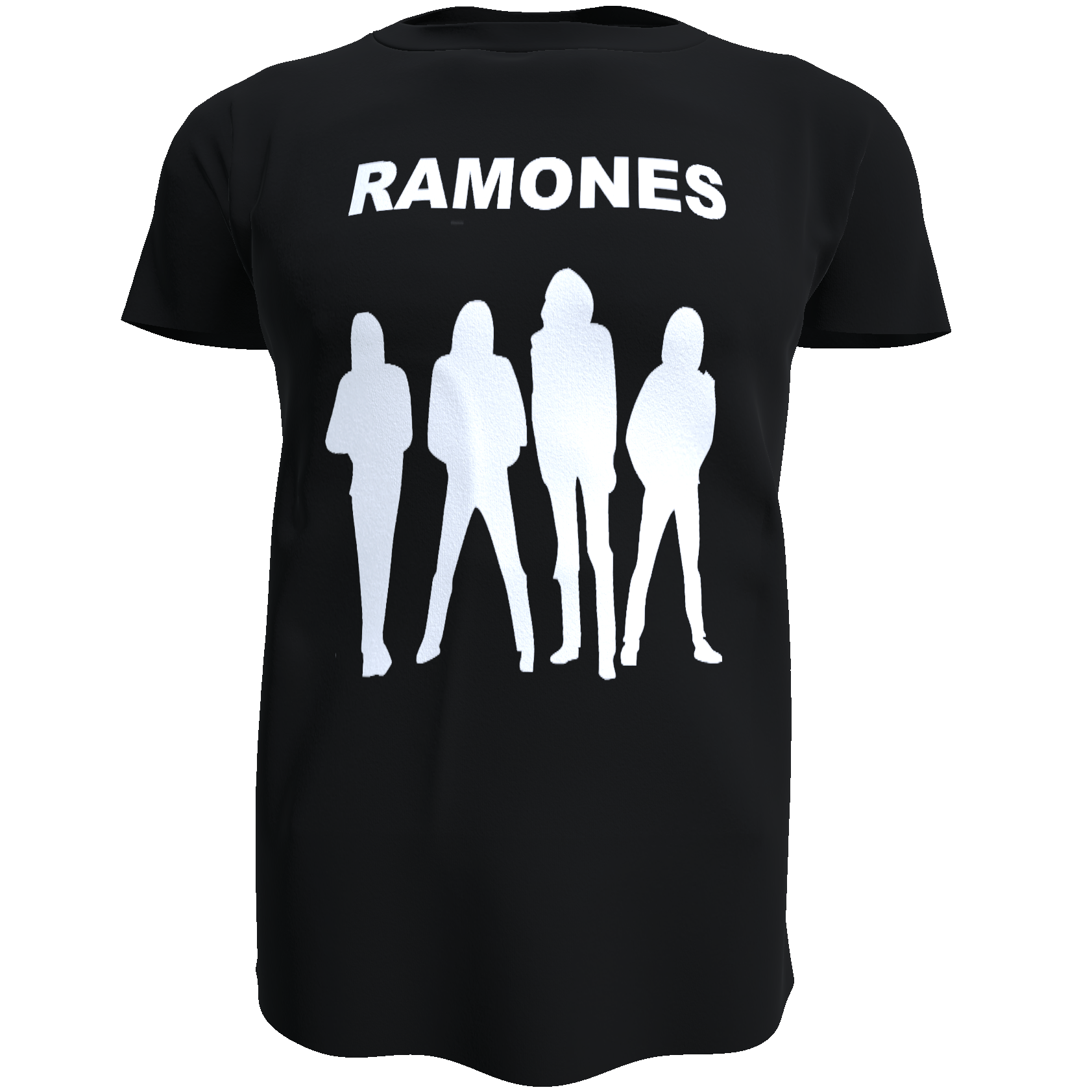 Polera Negra Ramones (100% Algodón)