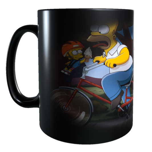 Taza - Tazón MAGICO Cambia Color -  Los Simpson (Bicicleta)