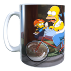 Taza - Tazón Familia Simpson en Bicicleta - Los Simpson