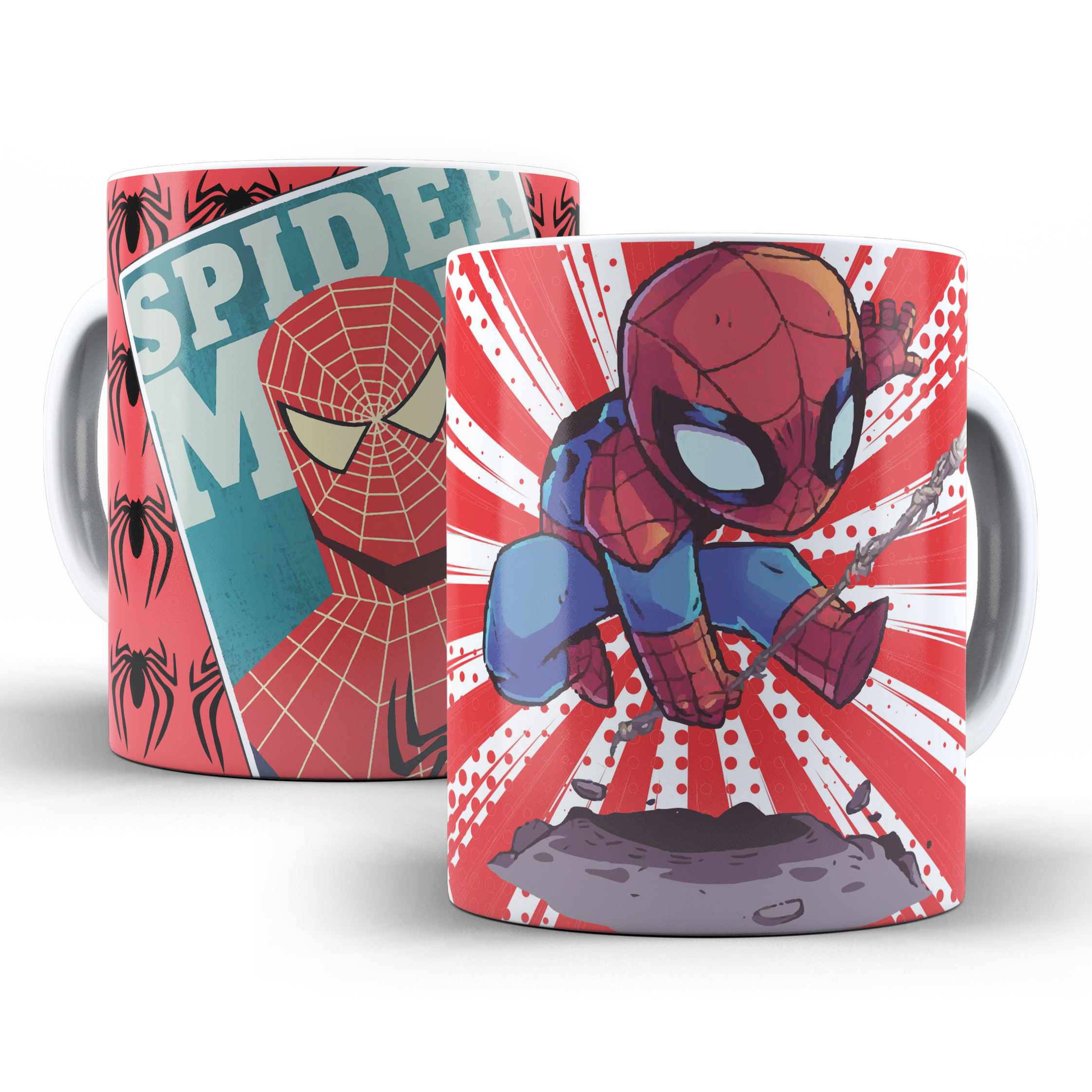 Taza - Tazón Spiderman / Hombre Araña (Póster/Animado)