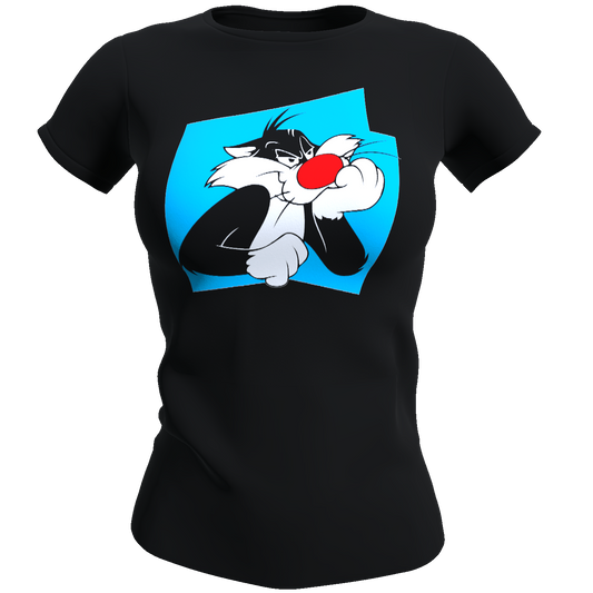 Polera Mujer Gato Silvestre / Looney Tunes (100% algodón)