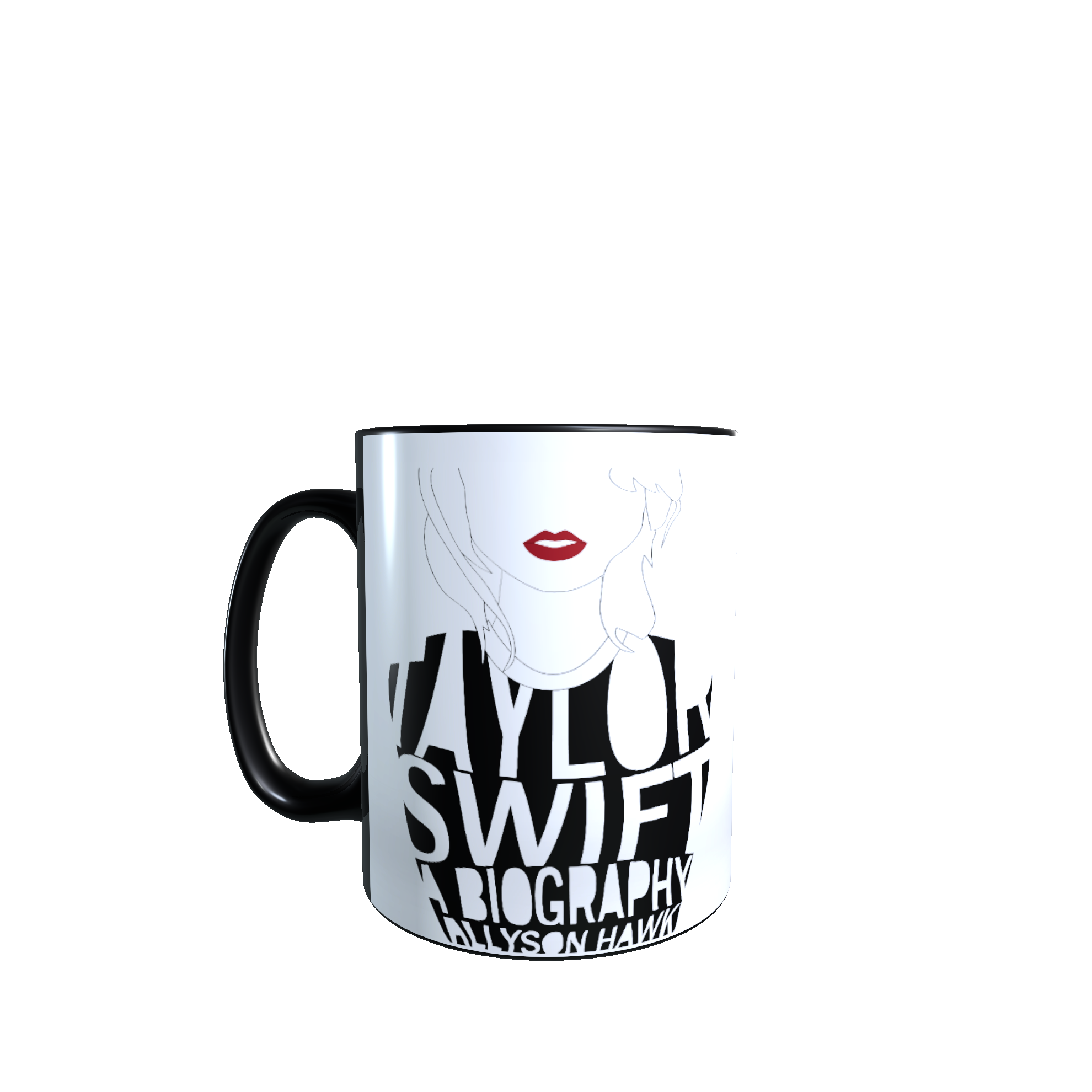 Taza  - Tazón MAGICO cambia color / Taylor Swift - Labios Rojos