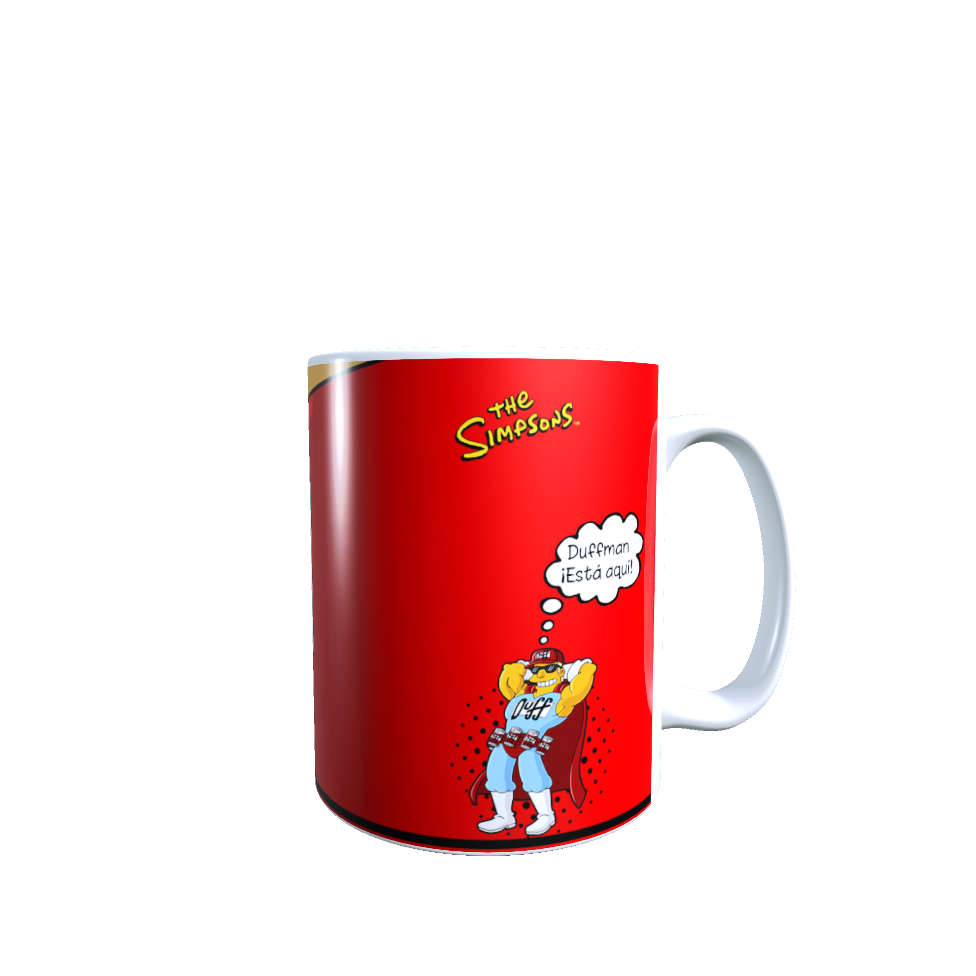 Taza - Tazón DUFF - DUFFMAN-  Los Simpson