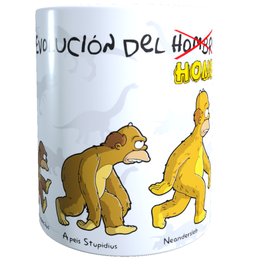 Taza - Tazón Evolución de Homero Simpson - Los SImpson