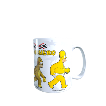 Taza - Tazón Evolución de Homero Simpson - Los SImpson