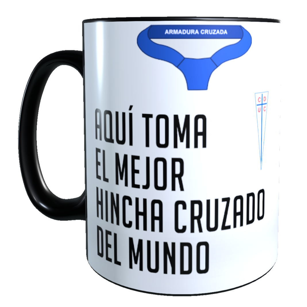 Taza MAGICA Cambia Color / Personalizado con Apellido y Numero, Diseño Universidad Catolica