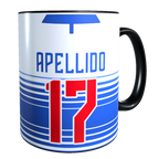 Taza MAGICA Cambia Color / Personalizado con Apellido y Numero, Diseño Universidad Catolica