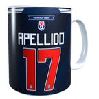Taza Personalizado con Apellido y Numero, Diseño Universidad de Chile
